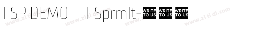 FSP DEMO   TT Sprmlt字体转换